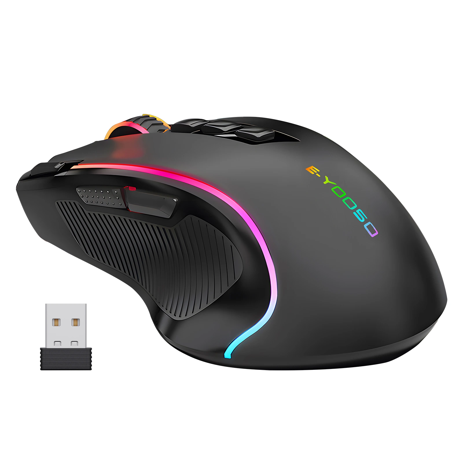 الأزرار اللاسلكية للألعاب RGB 9 أزرار قابلة للبرمجة